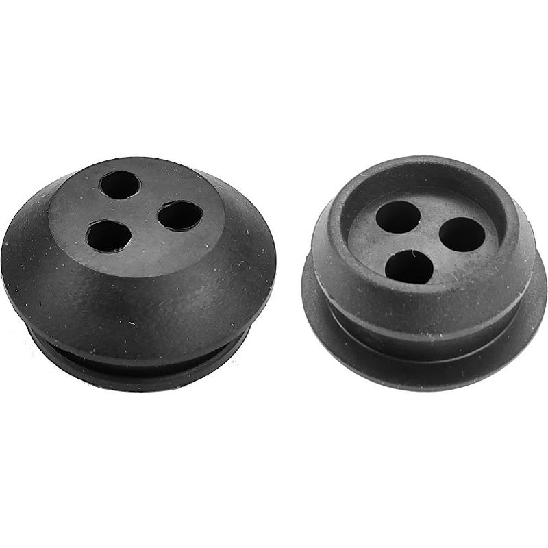 Universelle Schottverschraubung Für 5-mm-schläuche – Schwarzer Gummi – 3 Löcher Ø 20 Mm – Für Rasenmäher, Traktor, Freischneider