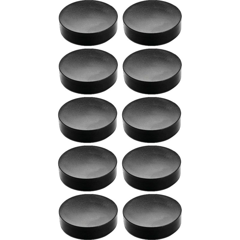 Set Mit 10 Schwarzen Ldpe-rundrohr-endkappen – 48 Mm Innendurchmesser – Schutz Und Oberflächenveredelung Für Möbel