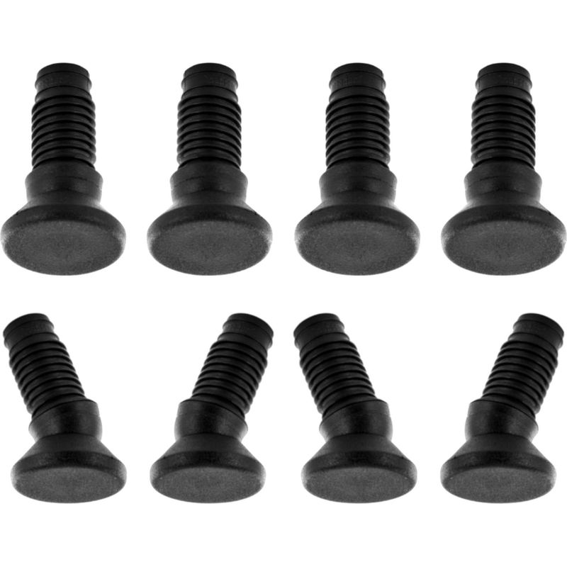 Set Mit 8 Verstellbaren, Eingelassenen Endkappen 16–25 Mm – Für Möbel Und Stühle – Winkelflexibilität ±20° – 1,5–2 Mm Stahlrohr