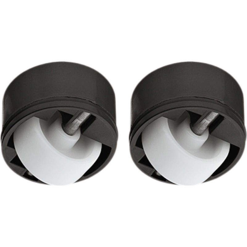 2er-set Lenkrollen, 27 Mm Durchmesser – Tragkraft 50 Kg – 36 Mm Befestigungsloch – Für Weiche Böden – Strapazierfähiger Kunststoff
