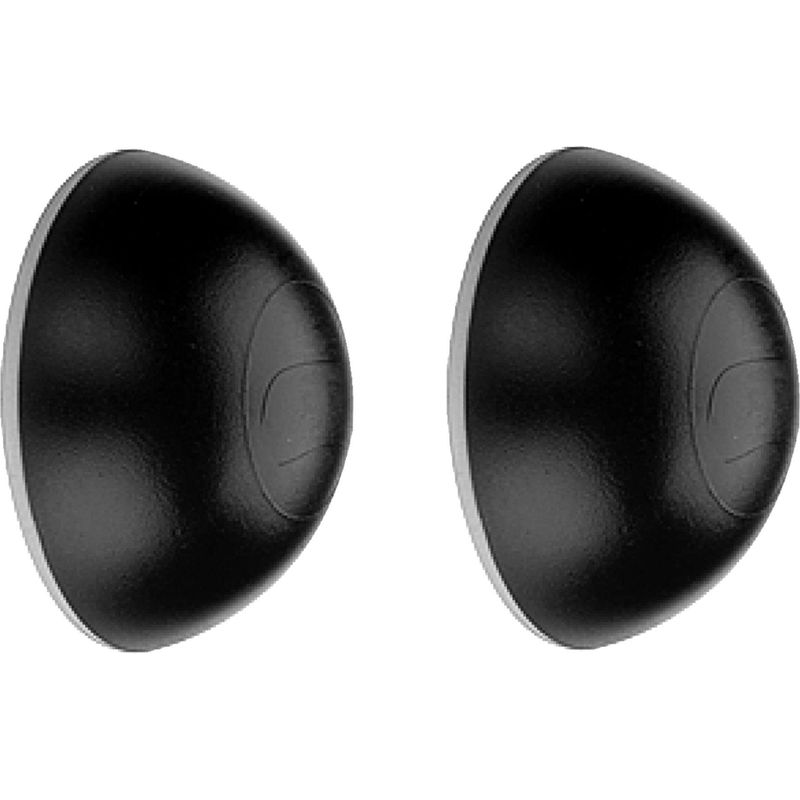 Set Mit 2 Runden, Selbstklebenden, Schwarzen Türstoppern Zur Wandmontage, 31 Mm – Wandschutz Gegen Türgriffe – Einfache Montage