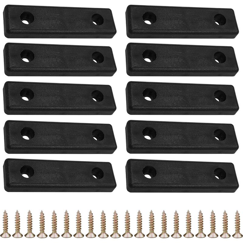 Set Mit 10 Kunststoffgleitern Zum Einschrauben (50 X 14 Mm) – Bodenschoner – Möbelgleiter – Ideal Für Parkett Und Fliesen