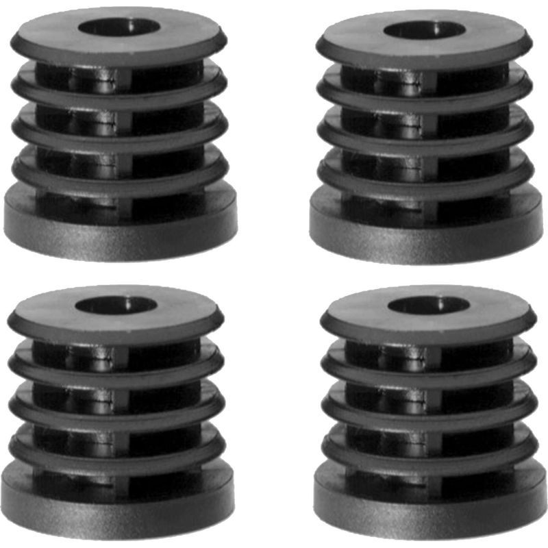 Runde, Vertiefte Rohrendkappe Ø 25 Mm – Maximale Belastung 200 Kg – M8-gewinde Für Verstellbare Füße – Pa-kunststoff Für Möbel Und Regale
