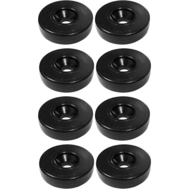 8x Kunststoff-möbelgleiter 40 X 10 Mm M8-schraubscheibe Universell