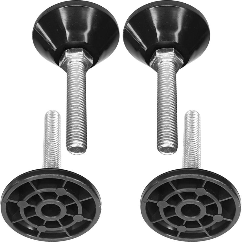 4 Verstellbare M12-füße – 60-mm-nivellierschrauben – Maximale Traglast 650 Kg – Verzinkter Stahl Für Regale Und Möbel