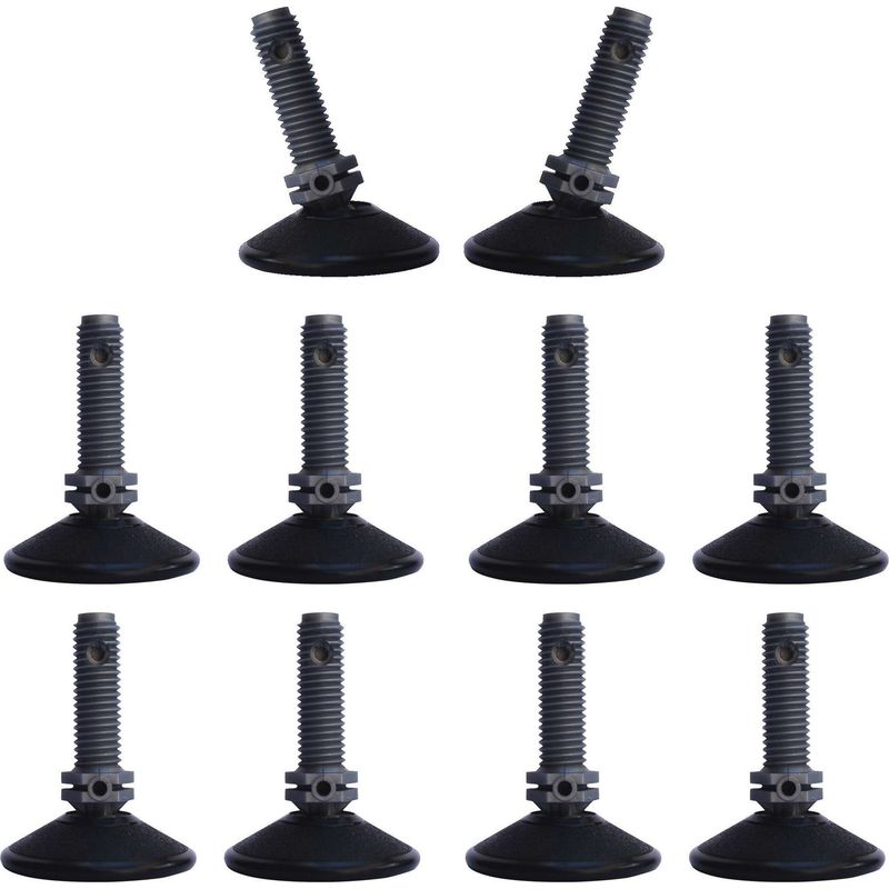 Verstellbarer Schwenk-nivellierfuß Mit Kugelgelenk – 32 Mm Schaftlänge – Max. Traglast 150 Kg – Für Korrosive Umgebungen Geeignet – 32 Mm Basisdurchmesser