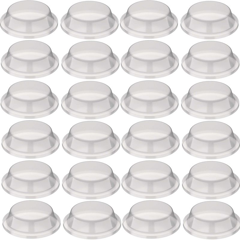 24 Runde, Transparente Silikon-türstopper, 12 Mm Durchmesser – Selbstklebend Für Möbel Und Schränke – Alterungsbeständig
