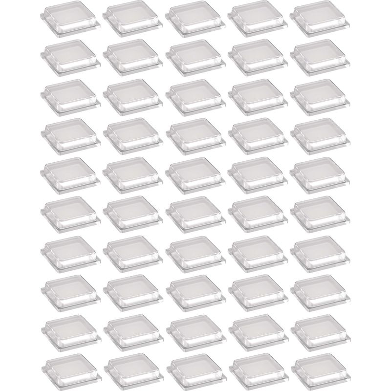 Packung Mit 50 Transparenten Silikon-stoßdämpfern, 10 X 10 Mm – Selbstklebend Für Möbel, Türen Und Schränke – Alterungsbeständig