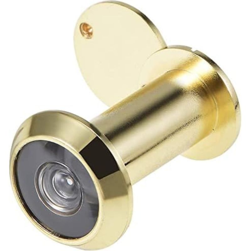 Pvd-beschichteter Messing-türspion Für Haustüren, 16 Mm Durchmesser – 200° Öffnungswinkel – Sicherheitstürspion – Universelle Optische Abdeckung