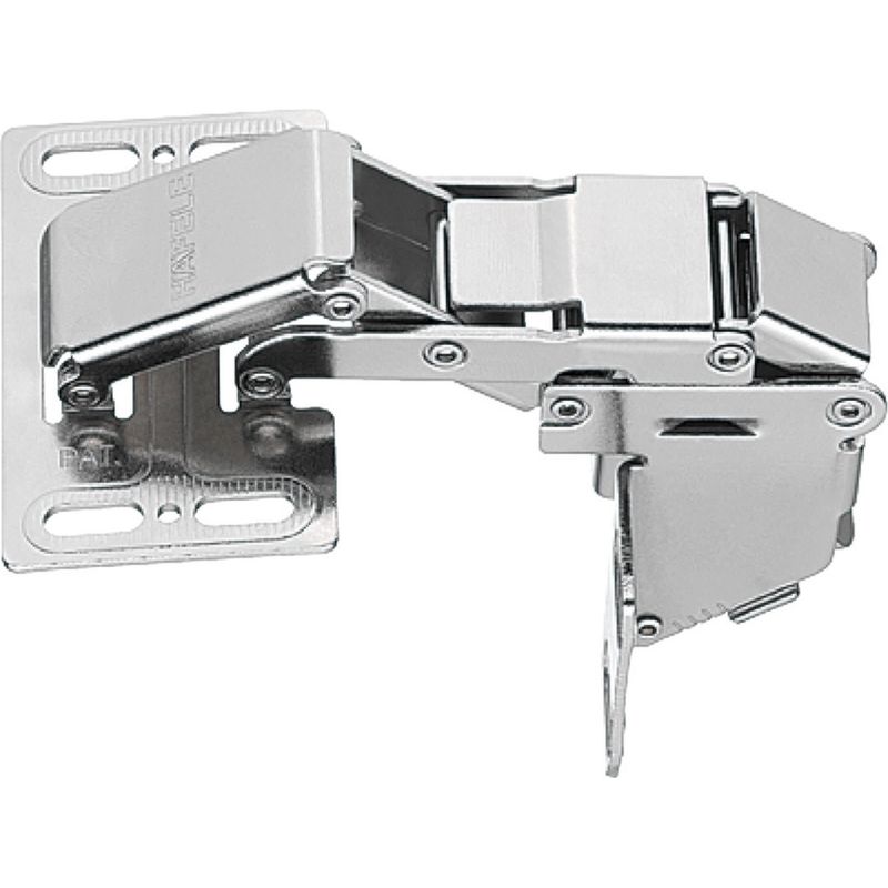 Möbelscharnier Ohne Soft-close-mechanismus – Maximale Traglast 2,1 Kg – 90°-winkel – Vernickelter Stahl – Automatisches Öffnen – Für Deckel Mit 15–16 Mm Stärke