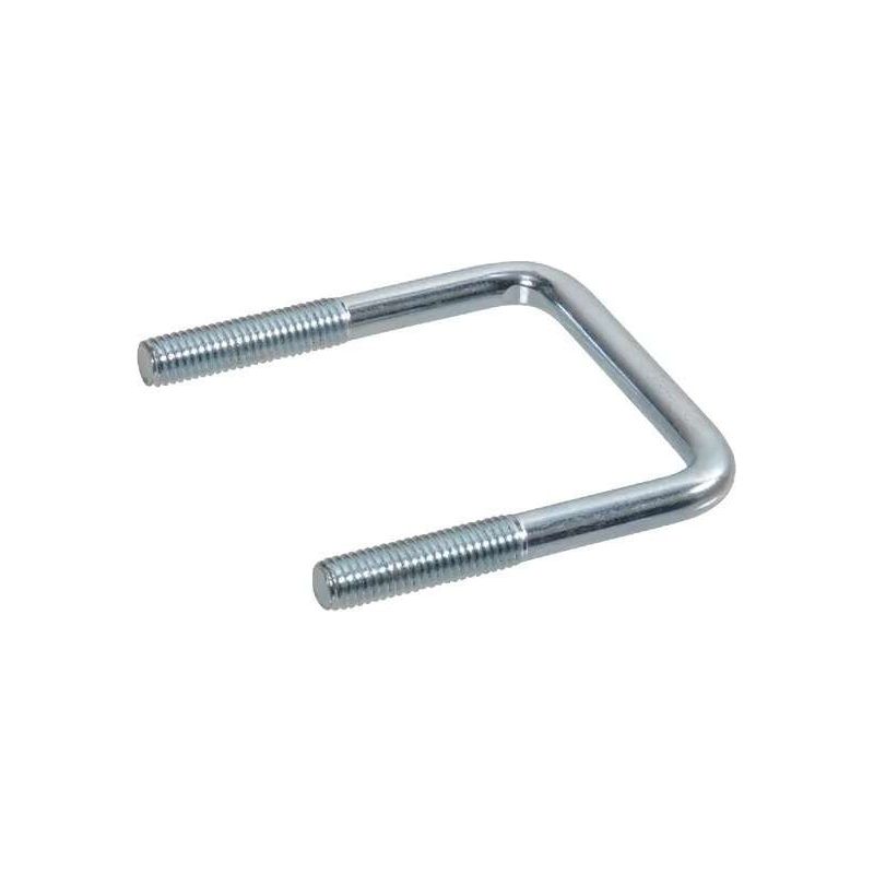 Quadratische U-förmige Schlauchschelle Aus Verzinktem Stahl – Klemmdurchmesser 10–60 Mm – Rohrbefestigungsflansch – Für Den Innen- Und Außenbereich Geeignet