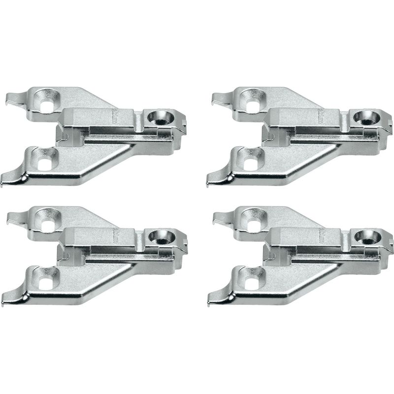 Satz Mit 4 Blum 175l6600.22 Kreuzförmigen Montageplatten – Montageplatte Für Schrankscharniere – Abstand D: 0 Mm – Für Clip-top-küchenscharniere