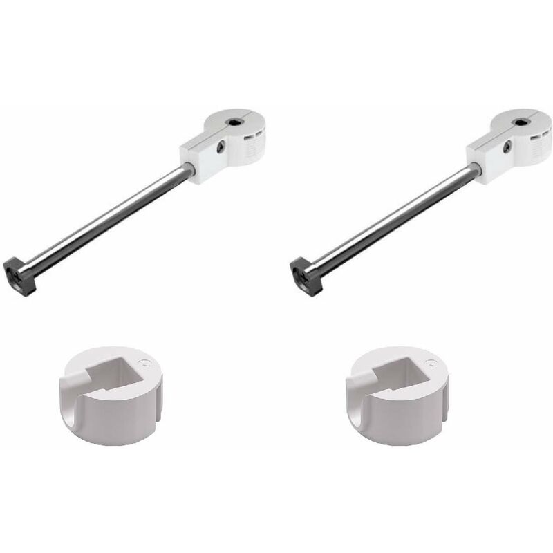 2x Schnellverbinder (männlich + Weiblich) Für Möbelmontage, Ø 35 Mm, Länge 150 Mm, Inklusive Schrauben, Befestigungsplatte Für Regal, Holzarbeitsplatte, Theke, Küche, Badezimmer