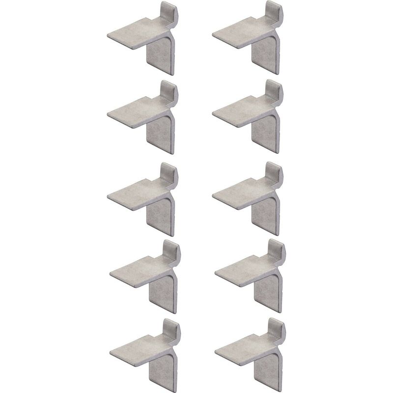 Set Mit 10 Aluminium-regalträgern Zur Regalunterstützung – 25 Mm Regalträger – Robust – Einfache Montage