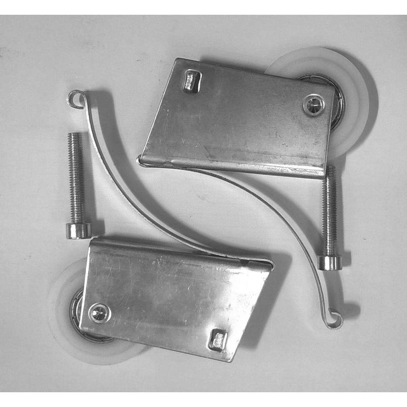 Satz Bodenrollen Für 10 Mm Starke Glasschiebetüren, Führungsrolle, Schiebemechanismus, Befestigungssystem Für Kleiderschränke Und Schränke. Inklusive Rollenzubehör.