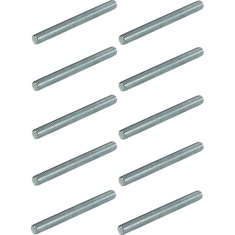 Packung Mit 10 Gewindestangen Aus Stahl, M6 X 80 Mm – 6 Mm Vollgewinde – Din 976-norm Für Robuste Befestigung