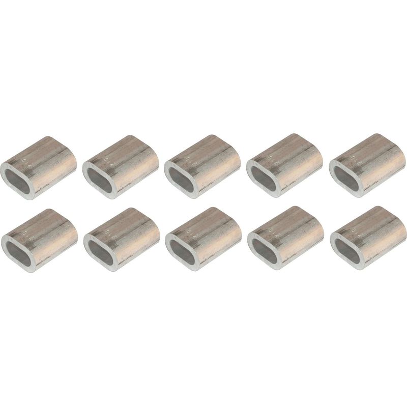 Packung Mit 10 2-mm-aluminium-crimphülsen – Für Stahlkabel – Reparaturverbinder – Icta-elektroinstallationszubehör