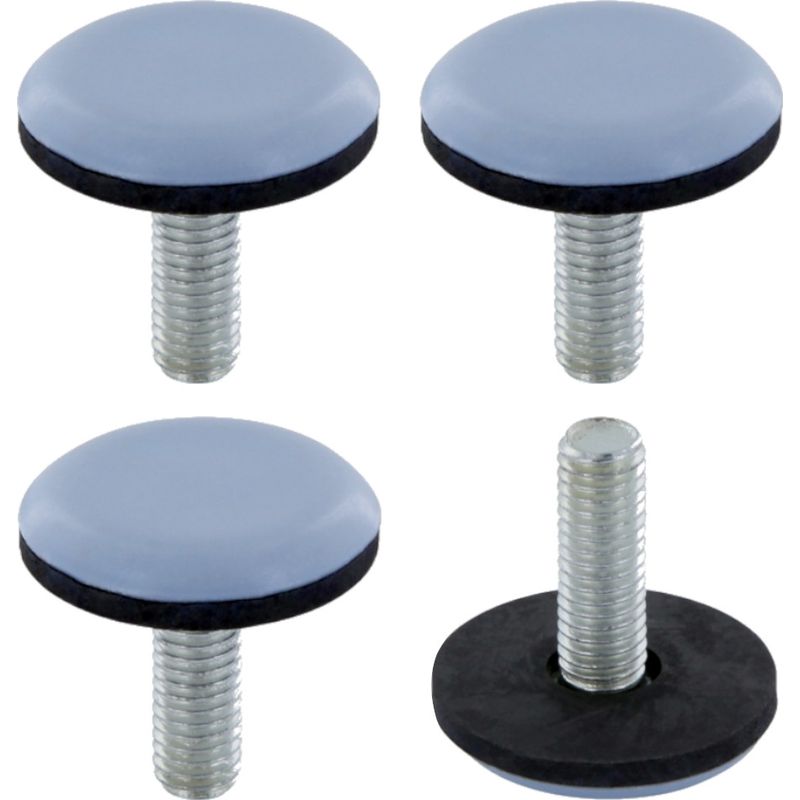 Verstellbare Nivellierfüße Aus Teflon-ptfe, Größe M8 – Set Mit 4 Nivellierschrauben – Basisdurchmesser 30 Mm – Schaftlänge 23 Mm