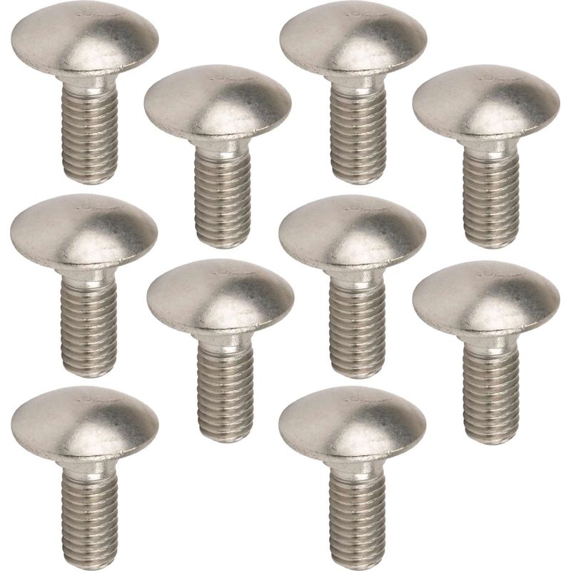 Packung Mit 10 Din 603 Vierkant-linsenkopfschrauben – Edelstahl A2 – M5 X 20 Mm – Hochbelastbar Und Korrosionsbeständig