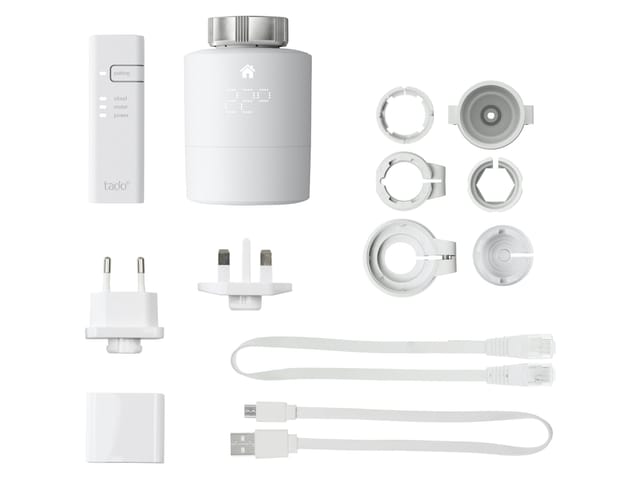 TADO Starter Kit Smartes Heizkörper-Thermostat V3+, inkl. 1 Bridge