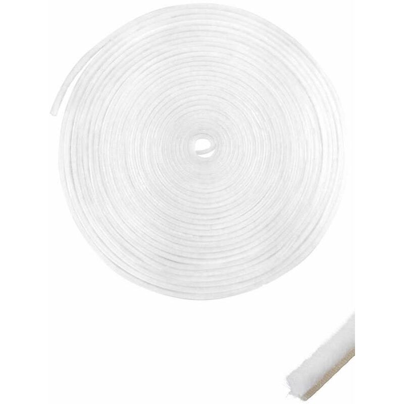 Weiße, Selbstklebende Bürstendichtung Für Fenster Und Schiebetüren – Staubdichtes Dichtungsband 14 Mm X 4 Mm X 4 M – Abdichtung Und Wärmedämmung