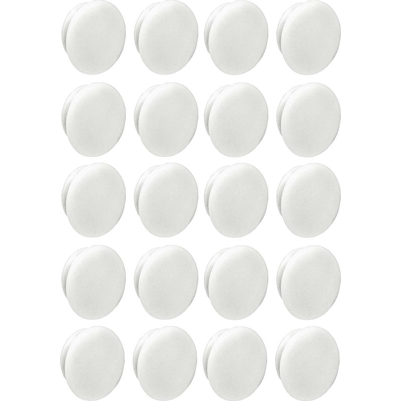 Packung Mit 20 Weißen Kunststoffstopfen 10 Mm X 13 Mm – Universelle Schraubenabdeckungen Zum Schutz – Ideal Für Präzise Montage