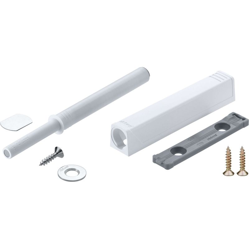Verstellbarer, Magnetischer, Druckempfindlicher Türverschluss – 79 X 14 Mm Schraubadapter – Aufschraubschraube Für Küchenschränke – Weißer Kunststoff
