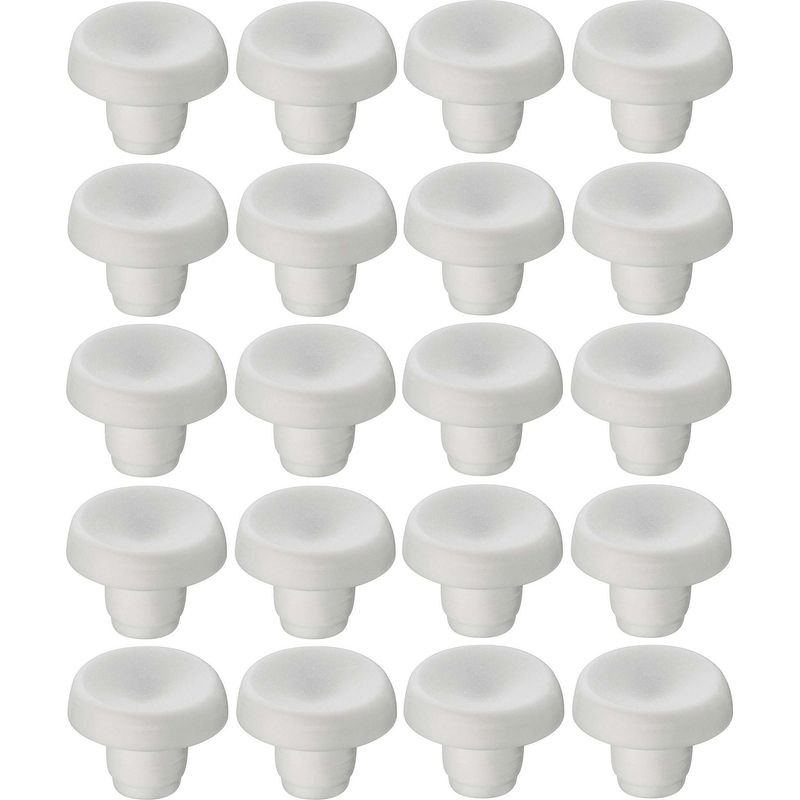 20 Weiße 5 Mm Delrin-kunststoff-türstopper – Möbelstopper Für Küchenschranktüren – Aufprallschutz