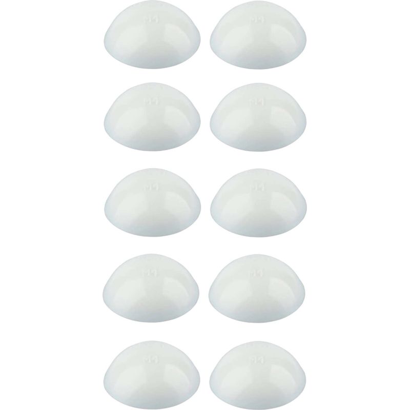 Packung Mit 10 Dichtlippen-schraubenkappen Ø18 Mm – Gewölbter Zylinderkopf – Polyethylen-kunststoff Für Blechschrauben – Hochwertige Verarbeitung