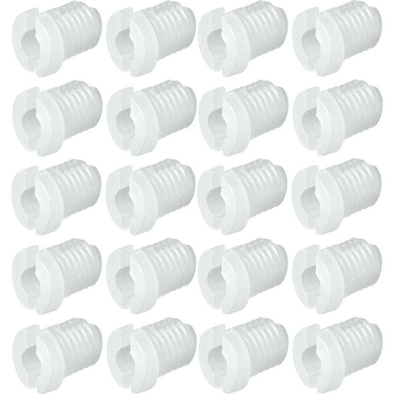 Packung Mit 20 Kunststoff-distanzhülsen – M4-innengewinde – 7,5 Mm Länge – Für 5-mm-bohrungen – Möbelbefestigung