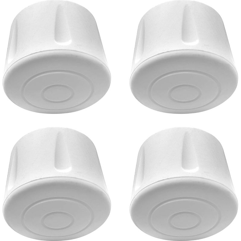 4x Verstärkte, Rutschfeste Stuhlbeinkappen Aus Epdm-gummi Für Tisch, Hocker, Krücke, Gehstock, 40 Mm Durchmesser, Weiß