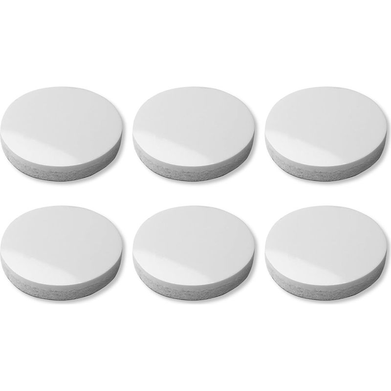 6er-set Rutschfeste Silikonpads Ø 28 Mm – Antivibrationspads Für Möbel – Weißer Klebstoff Zur Schalldämmung