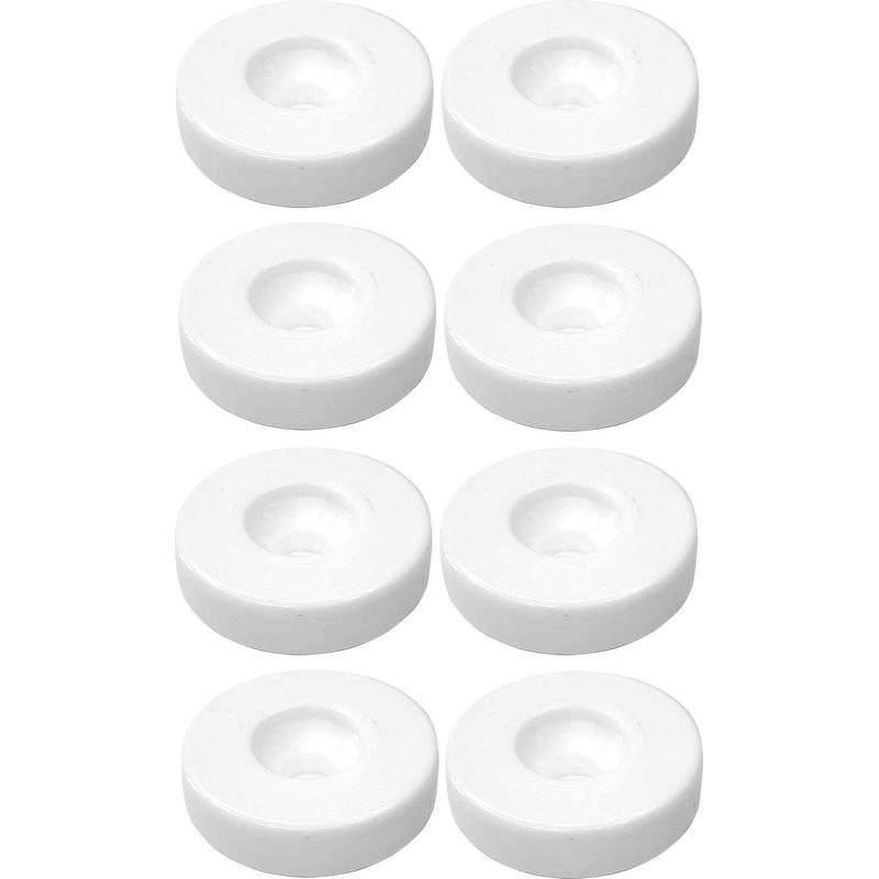 Set Mit 8 Universellen Kunststoffgleitern 40 X 10 Mm – M8-schraubbefestigung – Für Harte Oberflächen Und Stabile Möbel