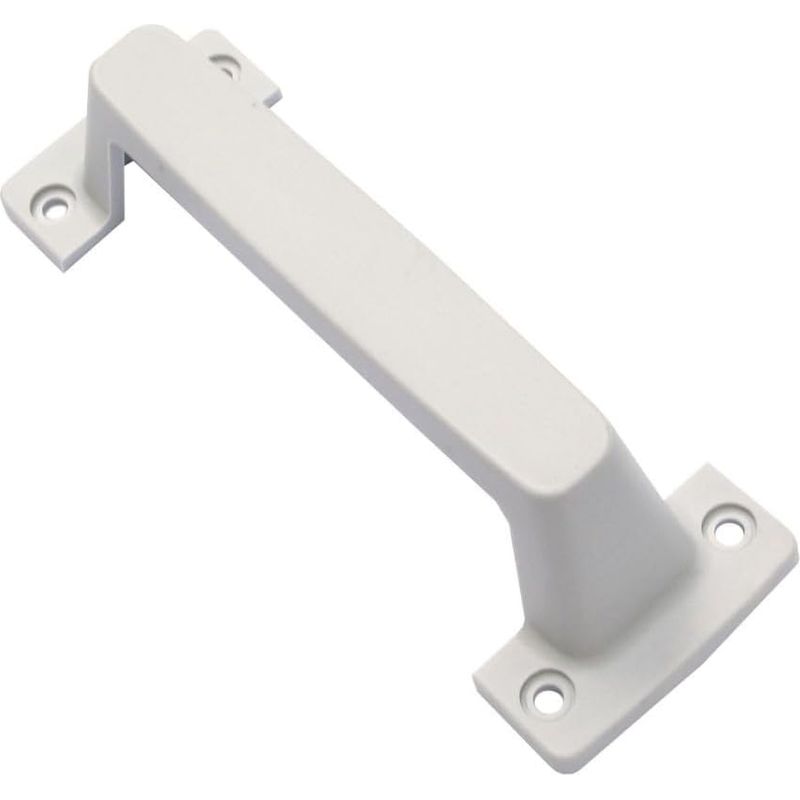 Garagentorgriff Aus Weißem Pvc, Lochabstand 46 Mm – 145 X 45 Mm – Für Seitliche Schiebetüren – Schnelle Schraubbefestigung