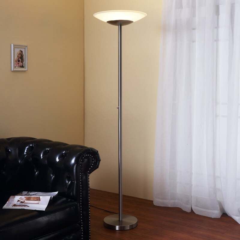 [neuwertig] B-ware Lindby Stehleuchte Ragna Led Dimmbar Hängelampe Lampe Leuchte Nickel Alabaster
