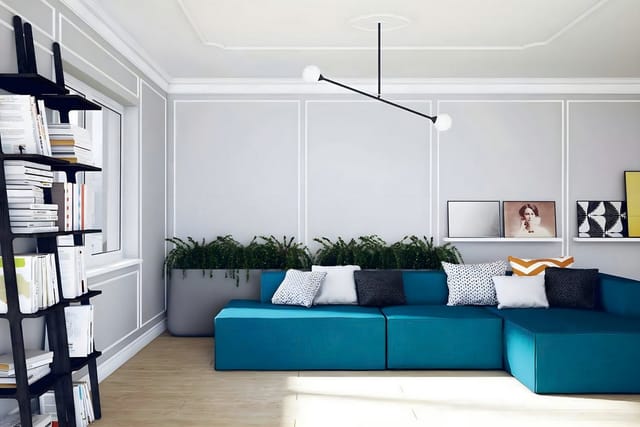 Marbet Design - Stuckleisten xps Styropor weiß 2 Meter Deckenleisten Wandleisten E-Leisten Modelle: E-18 / 19x38mm, 50 Meter / 25 Leisten