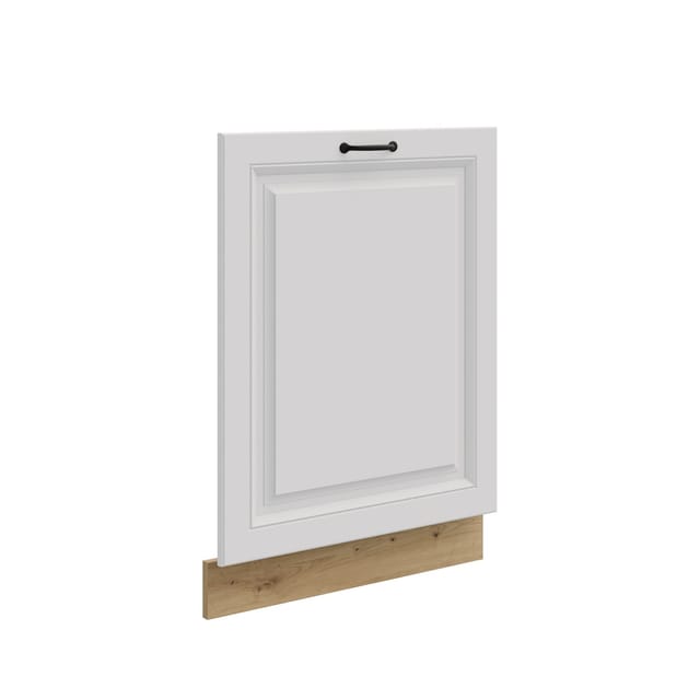 Frontblende für vollintegrierten Geschirrspüler 60 cm Stilo Weiß + Eiche Artisan