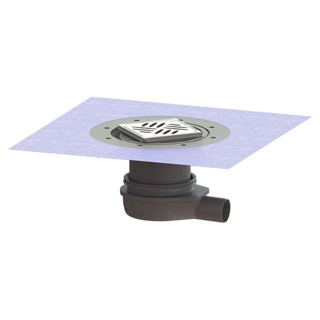 Kessel - Bodenablauf Der Ultraflache 79 dn 50 Variofix Designrost