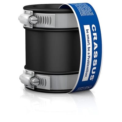 Le Sanitaire - Crassus Schlauchadapter Typ 1 druckd. 0,6 bar cdc 50 40 - 50 mm Spannw., CRA14023