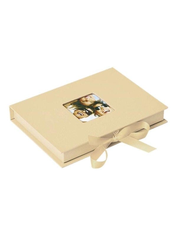 Walther - Design FB-112-H Lustige Fotobox für 70 Fotos im Format 10 x 15 cm, cremefarben