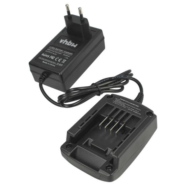 vhbw Ladegerät kompatibel mit Worx Brushless Impact 20V Max Drill, WA3527, WX152, WX152.1, WX152.2, WX152.3 Werkzeug Li-Ion-Akkus (16V)