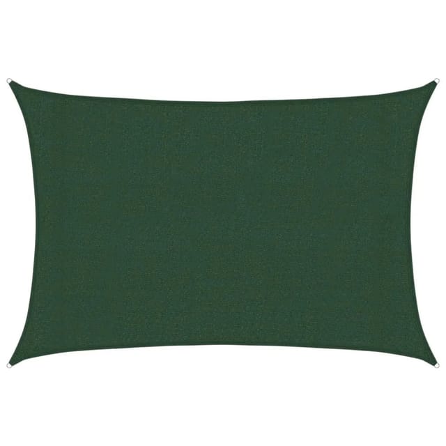 Sonnensegel 160 g/m² Dunkelgrün 3x5 m hdpe Vidaxl