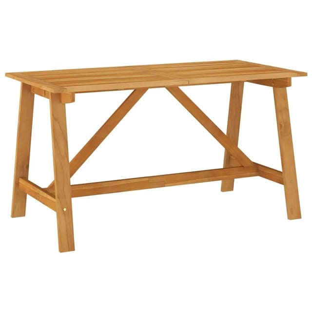 Garten-Esstisch 140x70x73,5 cm Akazie Massivholz Vidaxl