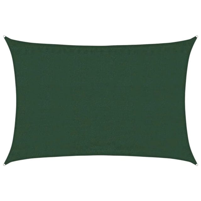 Sonnensegel 160 g/m² Dunkelgrün 3,5x5 m hdpe Vidaxl