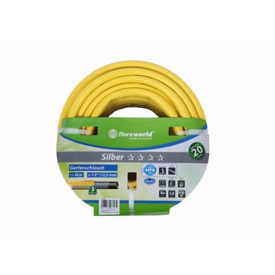 FP - floraworld Gartenwasserschlauch 19 mm 3/4Z 25 m Silber fw