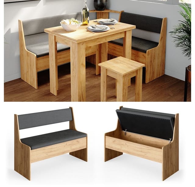 Vicco - Esszimmer-Bank Roman, Sandeiche, 106.6 x 41.5 cm