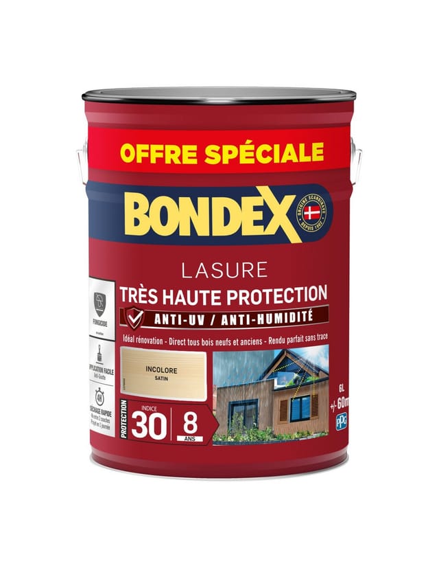 Lasure 8 Jahre Sehr hoher Schutz Satin Kanister 5l+20% gratis