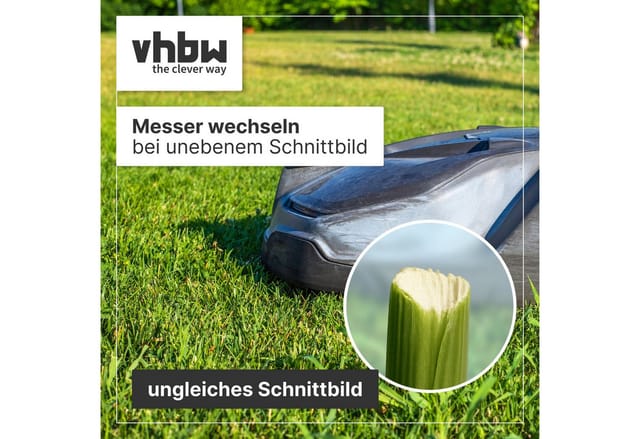 Ersatz-Messer Ersatz für Brast 45/46cm Messer für Rasenmäher - Ersatzklinge, Schwarz - Vhbw
