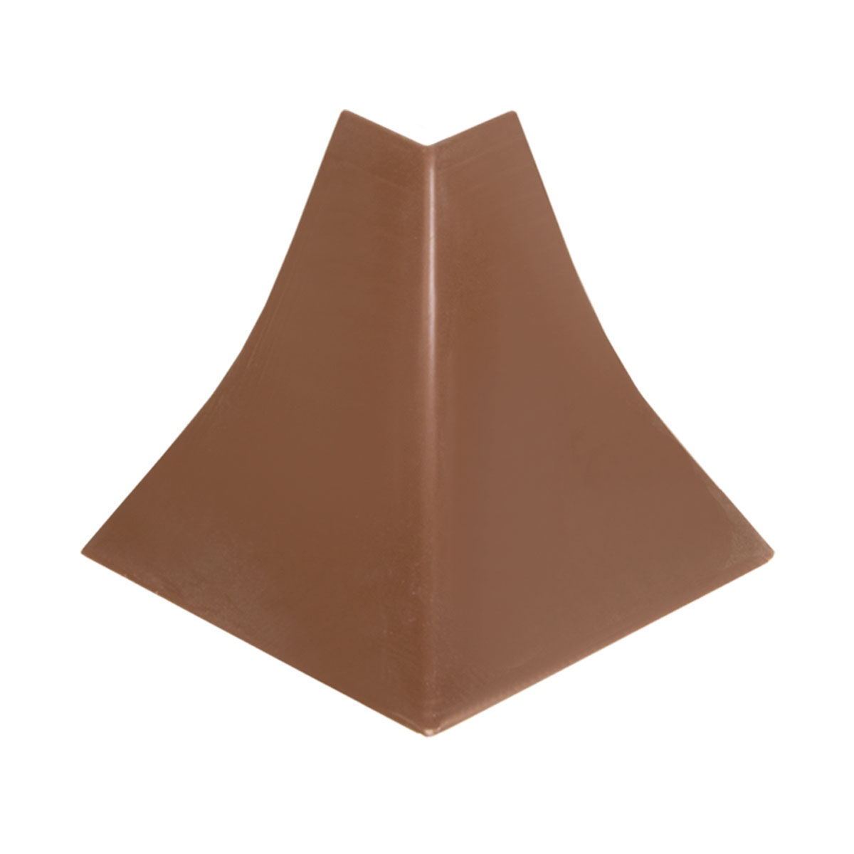 Holzbrink - Außenecke passend zu Abschlussleisten Nuss dunkel, Außenkante pvc Küchenabschlussleiste 23x23 mm