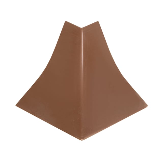 Holzbrink - Außenecke passend zu Abschlussleisten Nuss dunkel, Außenkante pvc Küchenabschlussleiste 23x23 mm